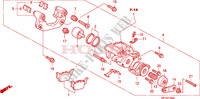 HINTERRAD BREMSSATTEL für Honda TRX 450 R SPORTRAX Electric Start 2010