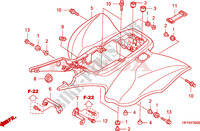 KOTFLUEGEL, HINTEN für Honda TRX 450 R SPORTRAX Electric Start 2009