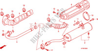 ABGAS SCHALLDAEMPFER für Honda FOURTRAX 420 RANCHER AT PS RED 2011