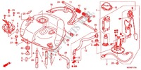 KRAFTSTOFFTANK für Honda DEAUVILLE 700 ABS 2012