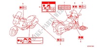 WARNETIKETT(1) für Honda DEAUVILLE 700 ABS 2012