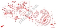 HINTERRAD für Honda SILVER WING 600 ABS 2011
