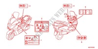 WARNETIKETT (FJS600AB/DB) für Honda SILVER WING 600 ABS 2012