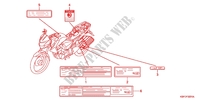 WARNETIKETT (CBF150MB/MC) für Honda CB 150 UNICORN DAZZLER 2011