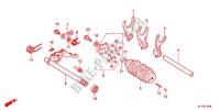SCHALTTROMMEL/SCHALTGABEL für Honda CBR 125 NOIR 2012