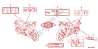 WARNETIKETT(1) für Honda CBR 600 F 2012