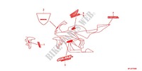 EMBLEM/STREIFEN (1) für Honda CBR 600 RR PRETO 2012
