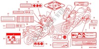 WARNETIKETT(1) für Honda INTEGRA 700 2012