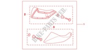Fußdeflektor für Honda NC 700 ABS 35KW 2012