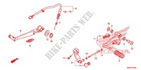 HAUPTSTAENDER/BREMSPEDAL für Honda NC 700 ABS 35KW 2012
