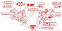 WARNETIKETT(1) für Honda NC 700 X 35KW 2012