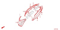 HECKVERKLEIDUNG (NSC50WHC/MPDC) für Honda VISION 50 2012