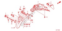 KOTFLÜGEL HINTEN (NSC50WHC/MPDC) für Honda VISION 50 2012