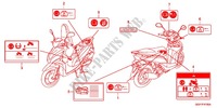 WARNETIKETT (NSC50WHC/MPDC) für Honda VISION 50 2012