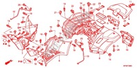 KOTFLUEGEL, HINTEN für Honda FOURTRAX 420 RANCHER 4X4 Manual Shift CAMO 2012