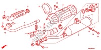 ABGAS SCHALLDAEMPFER(2) für Honda FOURTRAX 500 FOREMAN RUBICON Power Steering 2012