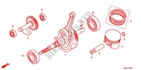 KURBELWELLE/KOLBEN für Honda FOURTRAX 500 FOREMAN RUBICON Power Steering 2012