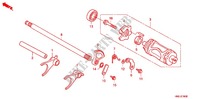 SCHALTGABEL/ SCHALTTROMMEL für Honda FOURTRAX 500 FOREMAN RUBICON Power Steering 2012