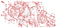 KURBELGEHAEUSEABDECKUNG für Honda FOURTRAX 680 RINCON 2012