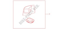DECKEL STAUFACH für Honda PCX 125 SPECIAL EDITION 2012