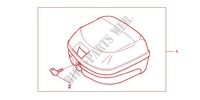 TOP CASE für Honda PCX 125 SPECIAL EDITION 2012