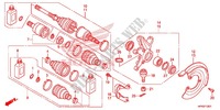 GELENK, VORNE (4WD) für Honda FOURTRAX 420 RANCHER 4X4 Manual Shift RED 2013
