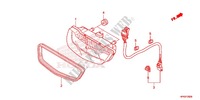 HECKLEUCHTE(2) für Honda FOURTRAX 420 RANCHER 4X4 Manual Shift RED 2013