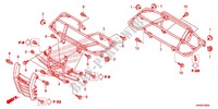 SITZ/TRAEGER für Honda FOURTRAX 420 RANCHER 4X4 Manual Shift RED 2013