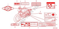 WARNETIKETT(1) für Honda CB 1100 ABS 2013
