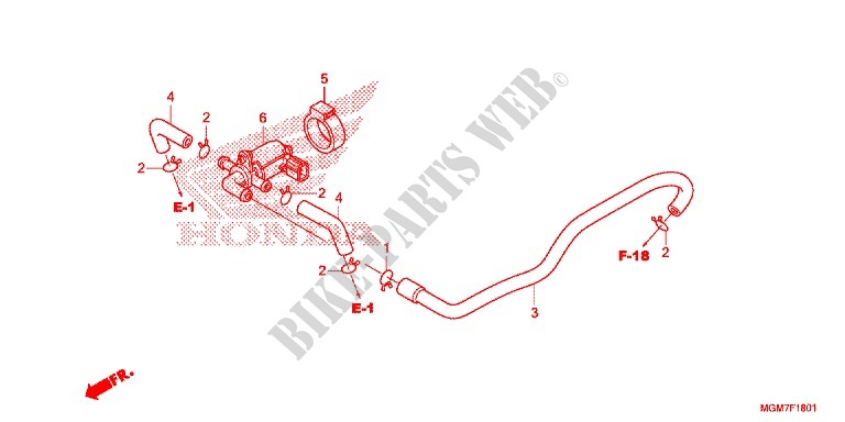 ABDECKUNG, VORNE/LUFTFILTER für Honda CB 600 F HORNET 2013