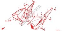 LUFTFILTER/SEITENABDECKUNG für Honda CB 150 INVICTA, ROJO, PERLA NEGRO 2012