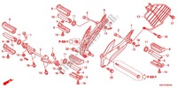 FUßRASTE (CBF150MB/MC) für Honda CB 150 UNICORN DAZZLER 2012