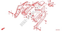 MITTELABDECKUNG/ABDECKUNG, HINTEN (CBF150MB/MC) für Honda CB 150 UNICORN DAZZLER 2012