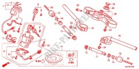 ROHRGRIFF/OBERE BRUECKE/ LENKSCHAFT (CBR1000RRC/D/RAC/D) für Honda CBR 1000 RR WHITE 2012