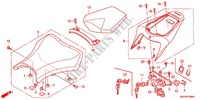 SATTEL für Honda CBR 1000 RR VERMELHO PRETO 2012