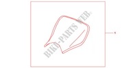 E SEAT für Honda CBR 1000 RR FIREBLADE BLACK 2012