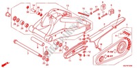 SCHWINGE/KETTENGEHAEUSE für Honda CBR 1000 RR BLACK 2012