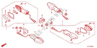 BLINKER(2) für Honda CBR 125 WHITE 2012