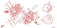 KURBELGEHAEUSE/OELPUMPE für Honda CBR 125 BLANC 2012