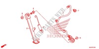 HAUPTSTAENDER/BREMSPEDAL für Honda CBR 500 R ABS 2014