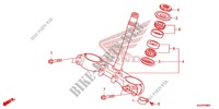LENKSCHAFT/OBERE BRUECKE für Honda CRF 250 L RED 2014