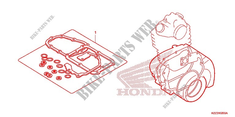 DICHTUNG SATZ B für Honda CRF 250 M BLACK 2014