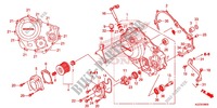 KURBELGEHAEUSEABDECKUNG für Honda CRF 250 M RED 2014
