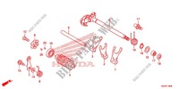 SCHALTTROMMEL/SCHALTGABEL für Honda CRF 250 M RED 2014