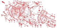 KURBELGEHAEUSEABDECKUNG für Honda FOURTRAX 680 RINCON 2014