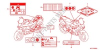WARNETIKETT(1) für Honda CROSSRUNNER 800 2014