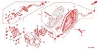 RÜCKLICHT (VT750C/CA/CS) für Honda SHADOW VT 750 GRAY 2013