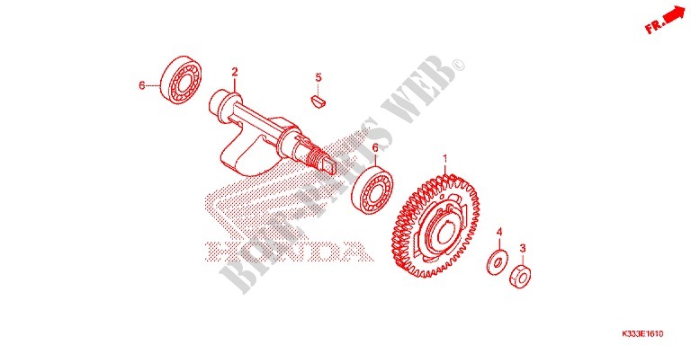 AUSGLEICHSWELLE für Honda CBR 300 ABS 2015