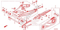 SCHWINGE/KETTENGEHAEUSE für Honda CBR 650 F ABS HRC TRICOLOR 35KW 2014
