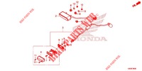 HECKLEUCHTE/KENNZEICHENBELEUCHTUNG für Honda MSX 125 2014